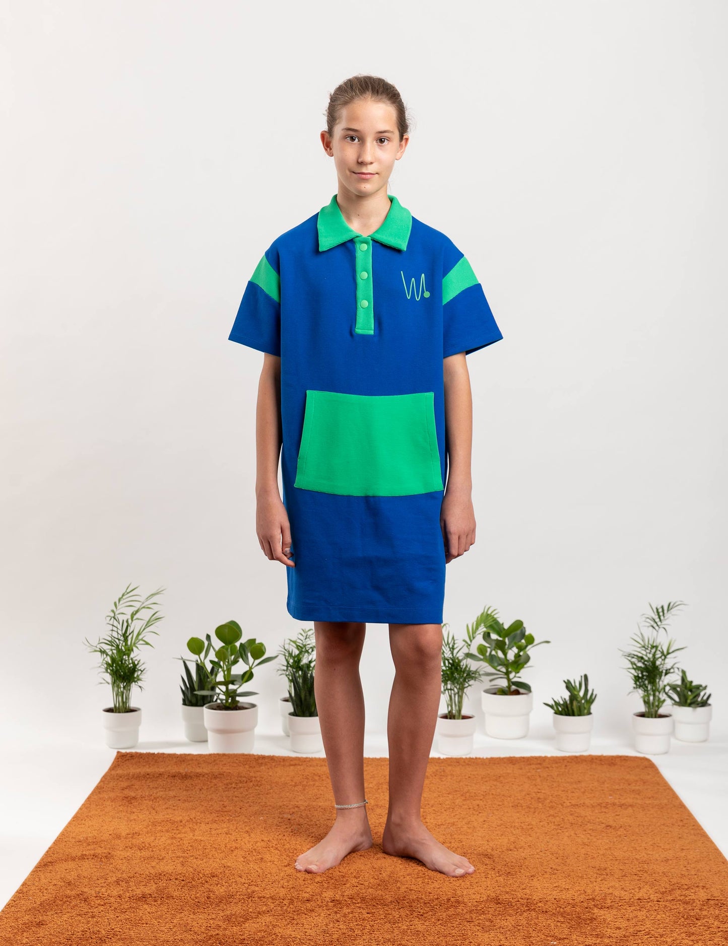 VESTIDO PARROT WAWALAND AZUL