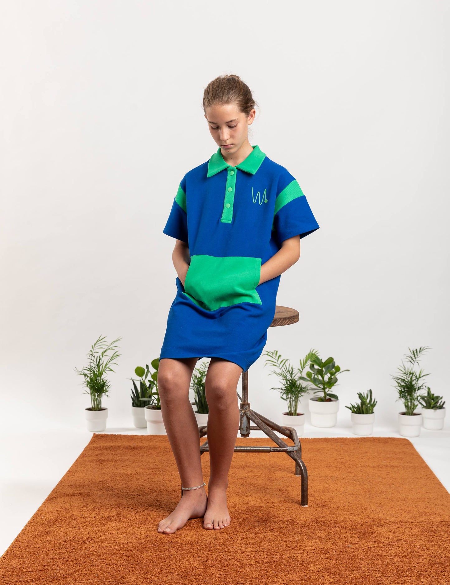 VESTIDO PARROT WAWALAND AZUL