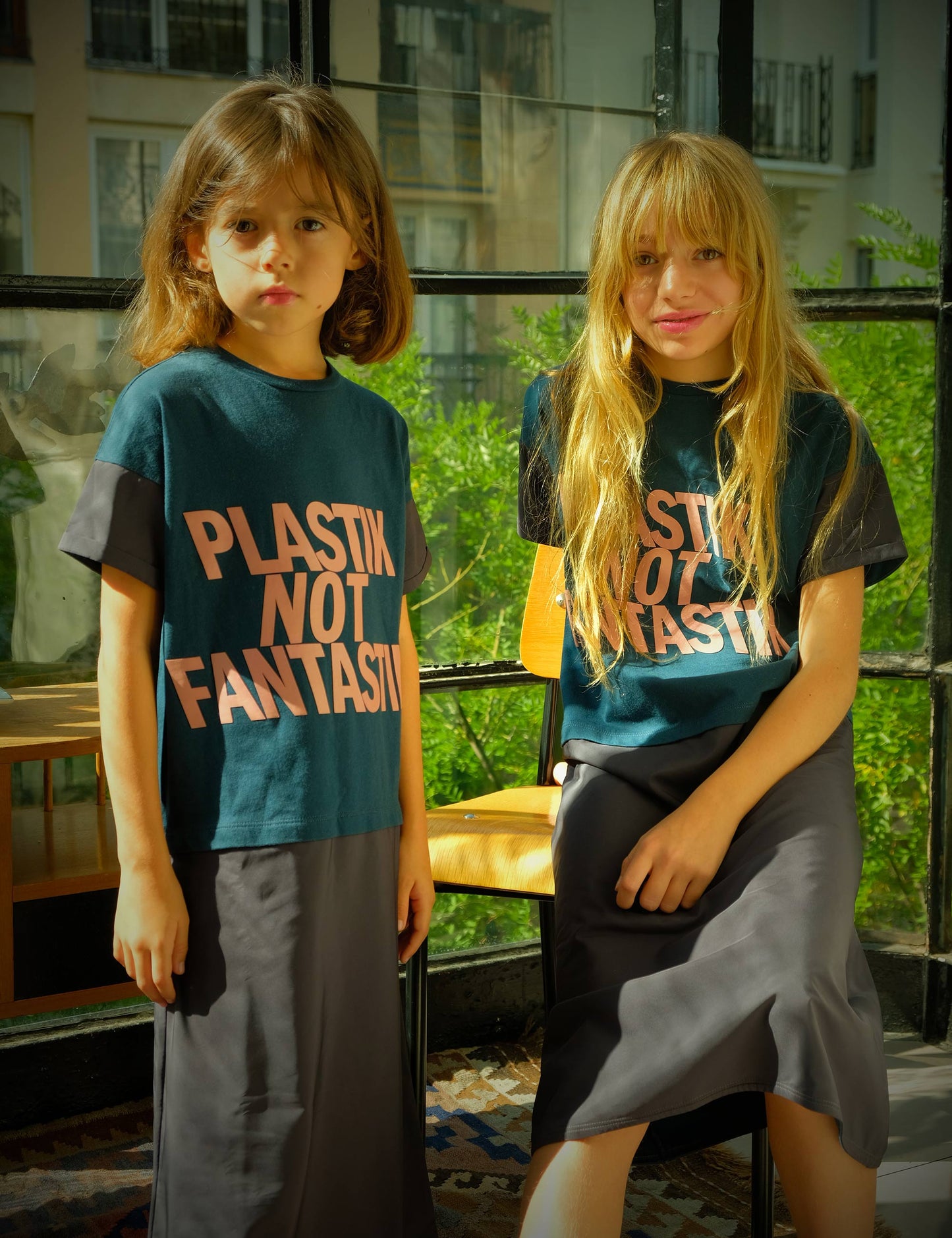VESTIDO SELMA PLASTIK NOT FANTASTIK AZUL